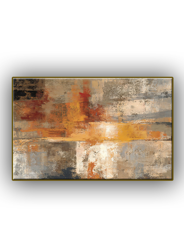 golden abstract picture poster canvas painting print art wall