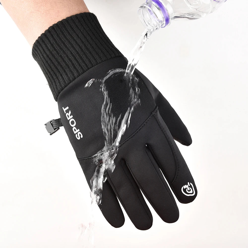 Winter Waterproof Men's Gloves Windproof Sports