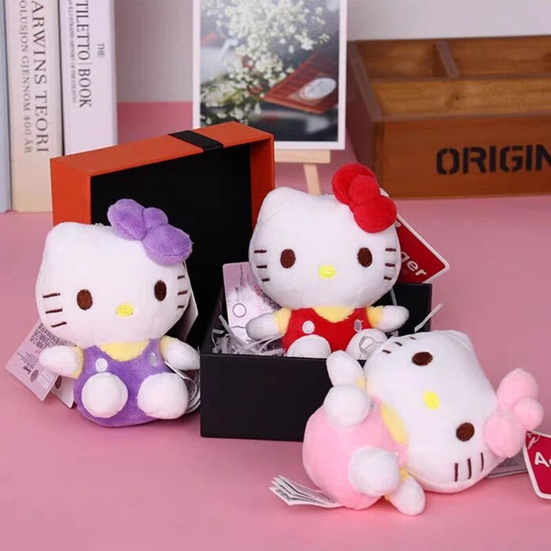 Sanrio Keychain Kawaii Hello Kitty Plush Tos Cartoon Doll Plushies