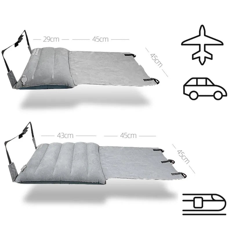 Adjustable Footrest Hammock with Inflatable Pillow Seat Cover Planes