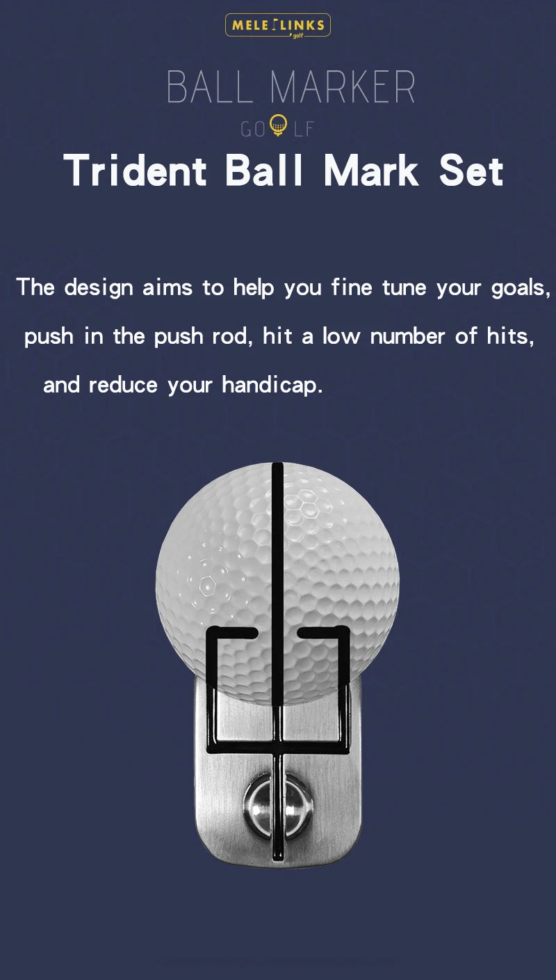 Golf Ball Mark Magnetic Swing Train Putting Practice